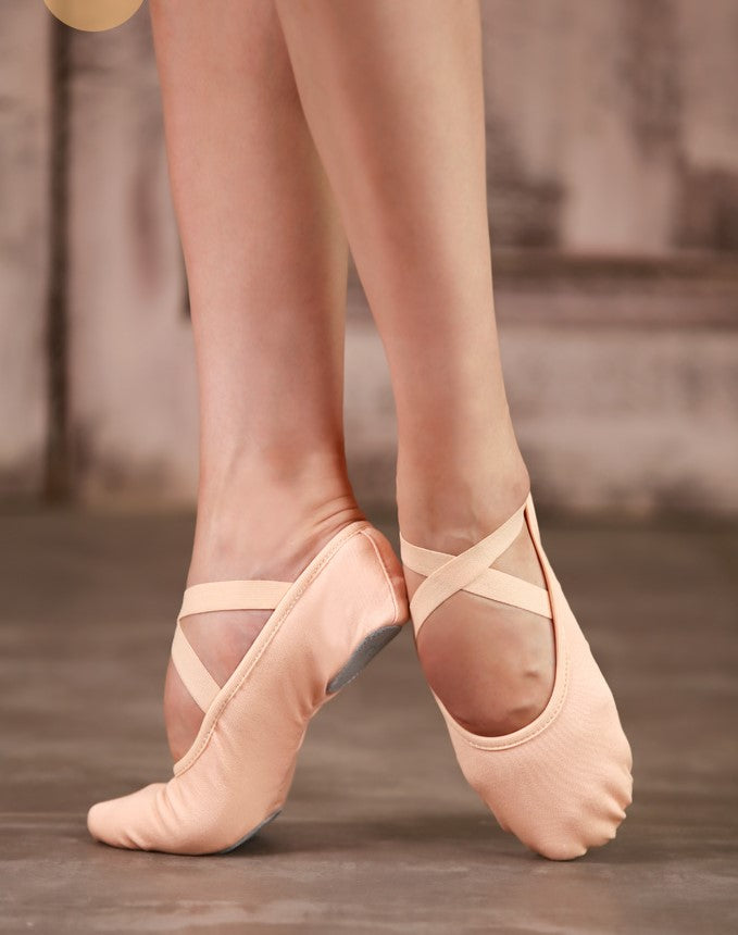 Stretch Canvas Split Sole Ballet Slipper
