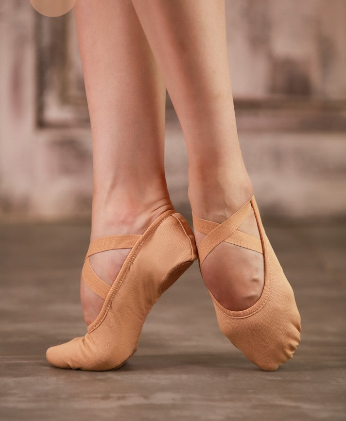 Stretch Canvas Split Sole Ballet Slipper