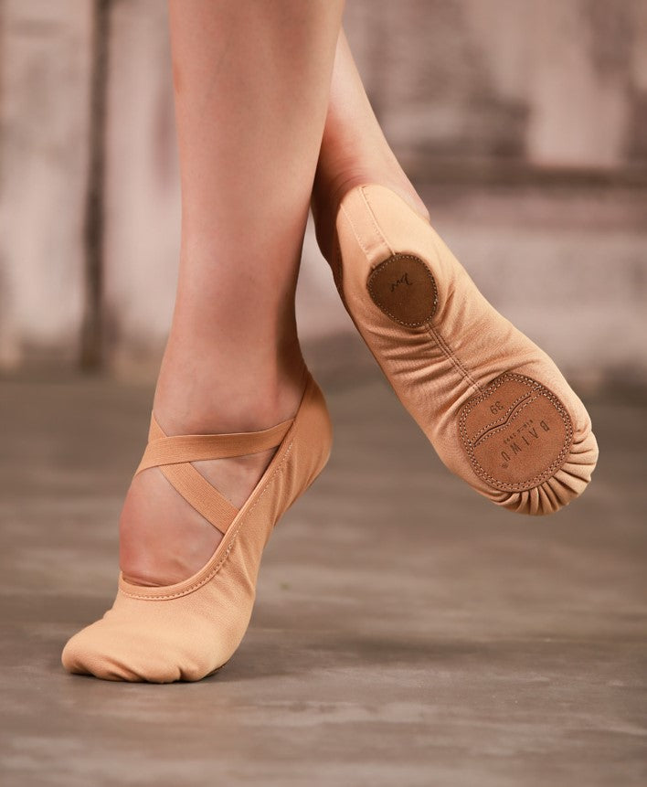 Stretch Canvas Split Sole Ballet Slipper