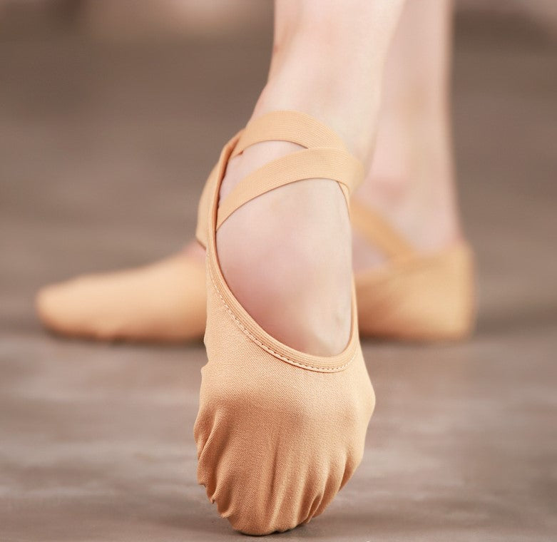 Stretch Canvas Split Sole Ballet Slipper