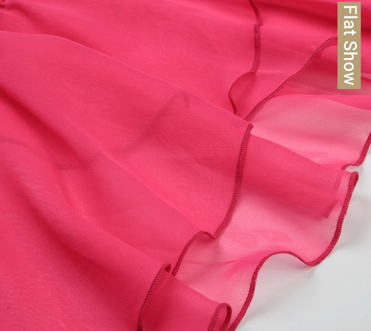 Wrap Around Chiffon Pull On Skirt