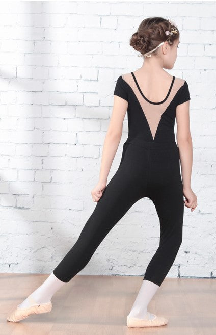 Low Front Short Sleeve Leotard