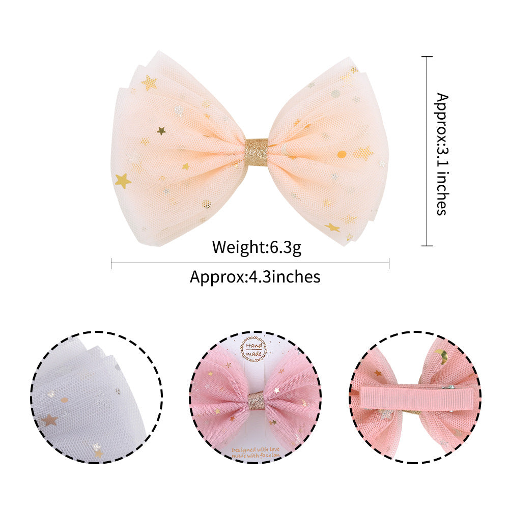 Chiffon Bow Duck Clip