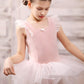 Lotus Leaf Sleeve 4 Layer Tutu Leotard